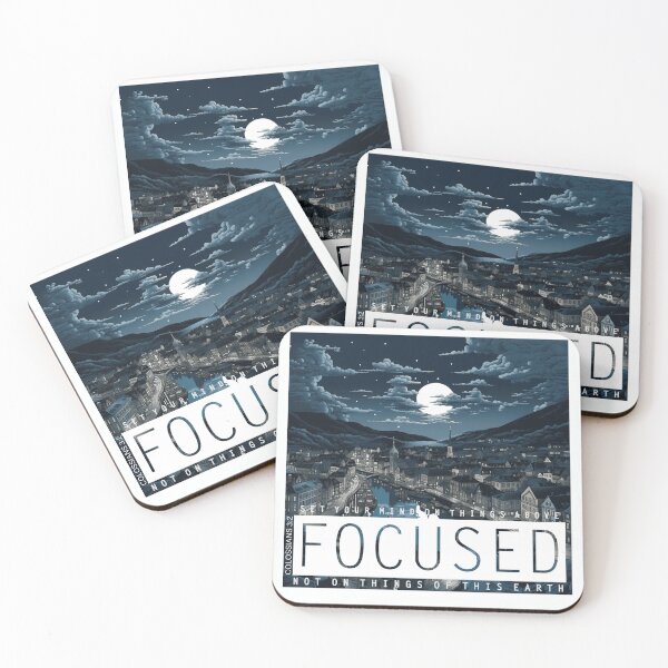 Item preview, Focused Colossians 3:2 designed and sold by WideIsTheGate.