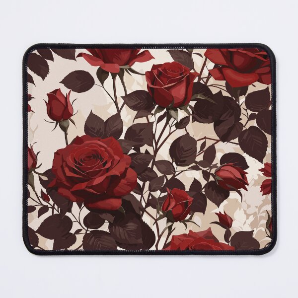 Item preview, Dark red roses pattern designed and sold by Tijanaworldwide.