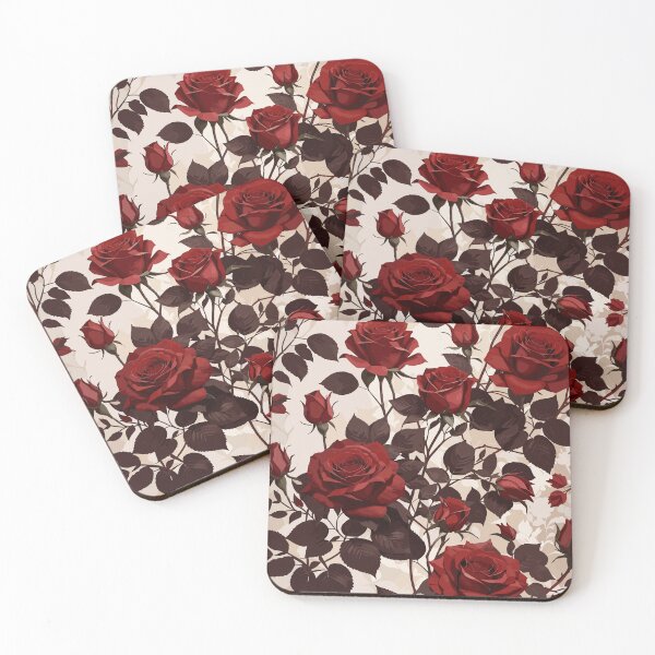 Item preview, Dark red roses pattern designed and sold by Tijanaworldwide.