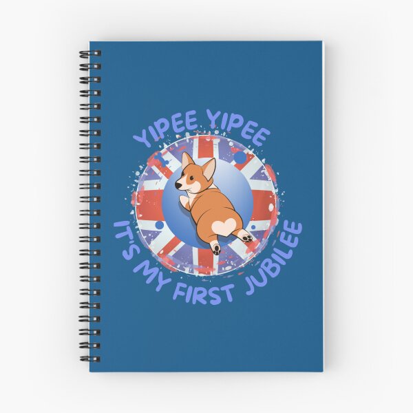 Item preview, Queens Platinum Jubilee Cute Corgi Yipee It's my First Jubilee Gift Kids  designed and sold by AudrinBingham.