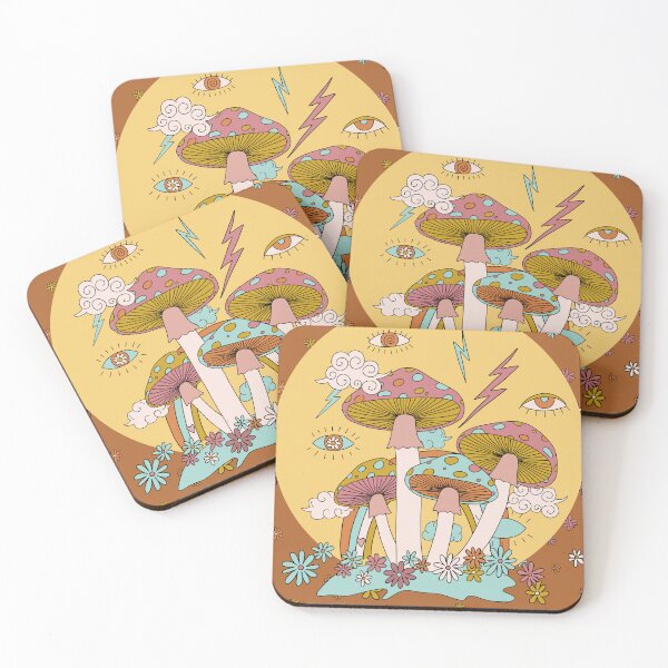 Item preview, Retro Mushrooms designed and sold by Prespherone .