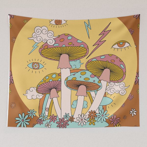 Item preview, Retro Mushrooms designed and sold by Prespherone .