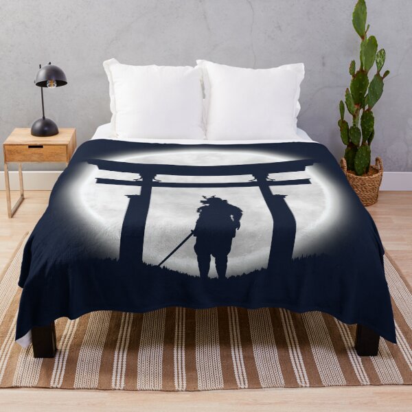 Item preview, Samurai in the moonlight - Blue designed and sold by INSOMNIAC101.