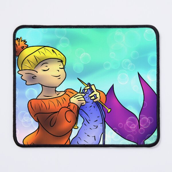 Item preview, Knitting Mermaid designed and sold by Sarah Y..