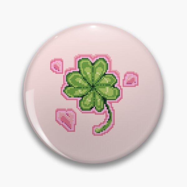 Item preview, Luck in Pixels - Love Clover Leaf Pixel Art: A Whimsical Celebration of Love and Good Fortune designed and sold by Kanchirapat.
