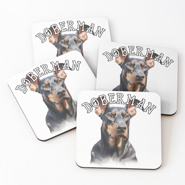 Item preview, natural ear Doberman designed and sold by Tee Studio.