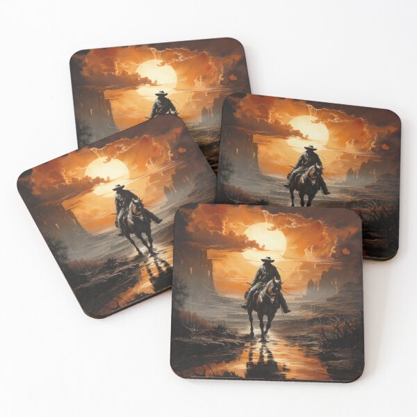 Item preview, a cowboy riding a horse  digital paper designed and sold by moois007.