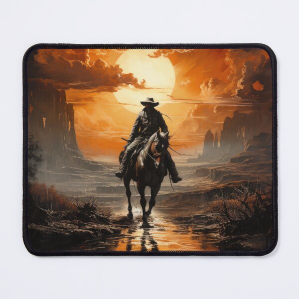 Item preview, a cowboy riding a horse  digital paper designed and sold by moois007.