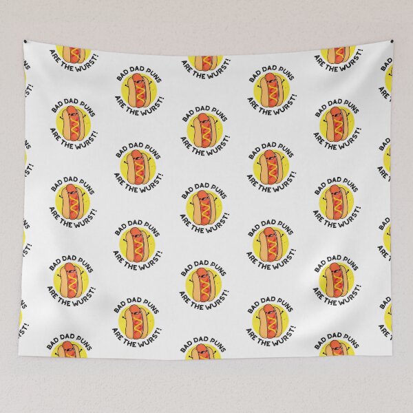 Item preview, Bad Dad Puns Are The Wurst Funny Sausage Puns  designed and sold by punnybone.