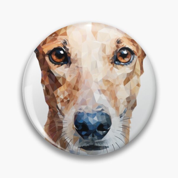 Item preview, greyhound art pixel dog designed and sold by Goodpiece.