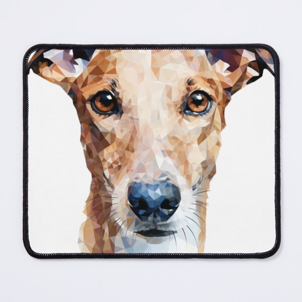 Item preview, greyhound art pixel dog designed and sold by Goodpiece.