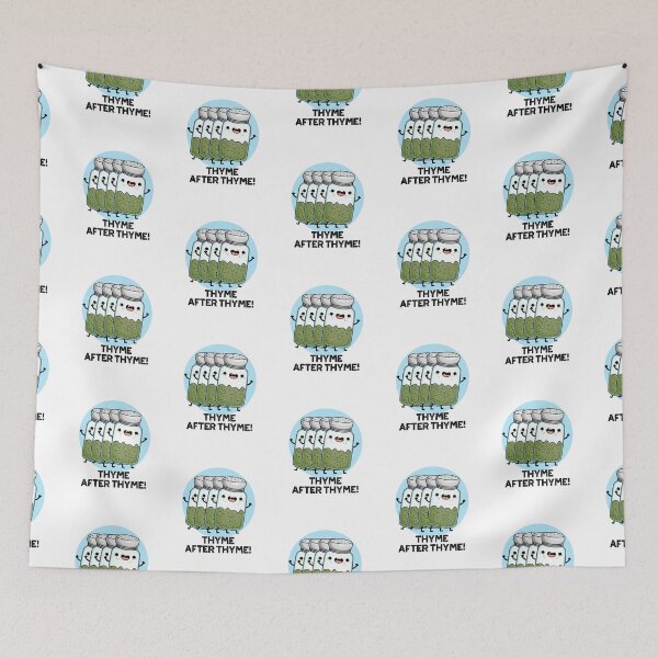 Item preview, Thyme After Thyme Funny Herb Puns  designed and sold by punnybone.