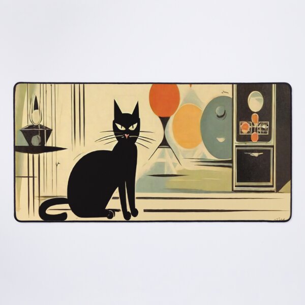 Item preview, Mid Century Atomic Cat Retro Charm Unleashed designed and sold by Tamas Das.