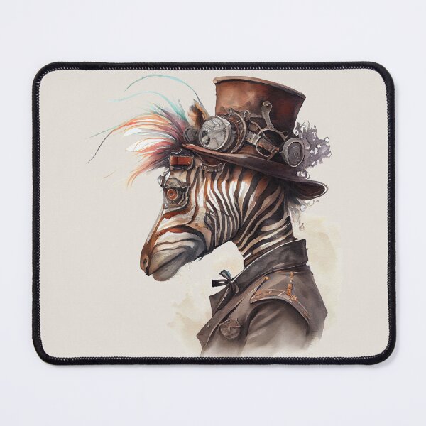 Item preview, Steampunk Zebra Side Portrait designed and sold by Sturdust.