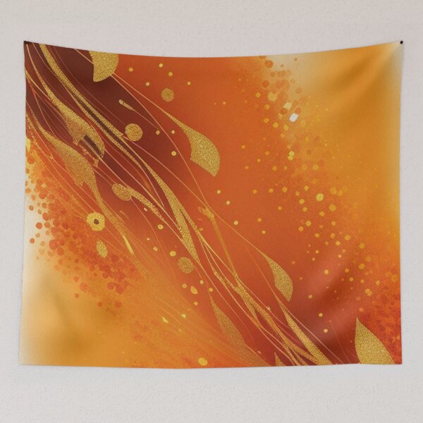 Item preview, Orange gold abstract  designed and sold by Roxburylane.