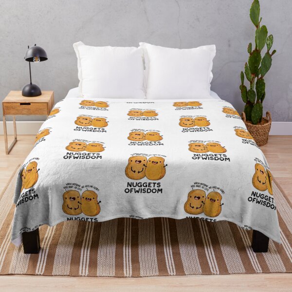 Item preview, Nuggets Of Wisdom Funny Food Puns designed and sold by punnybone.