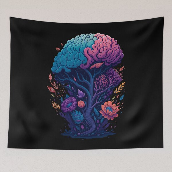 Item preview, Illustrationof A Colorful Brain designed and sold by Charliedwaley.