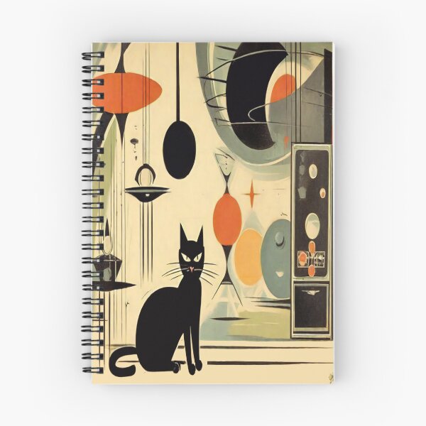 Item preview, Mid Century Atomic Cat Retro Charm Unleashed designed and sold by Tamas Das.
