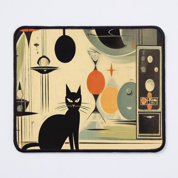 Item preview, Mid Century Atomic Cat Retro Charm Unleashed designed and sold by Tamas Das.