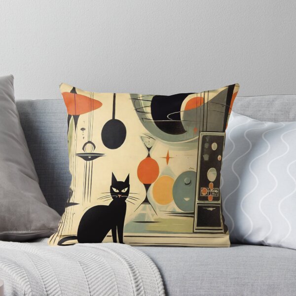 Item preview, Mid Century Atomic Cat Retro Charm Unleashed designed and sold by Tamas Das.
