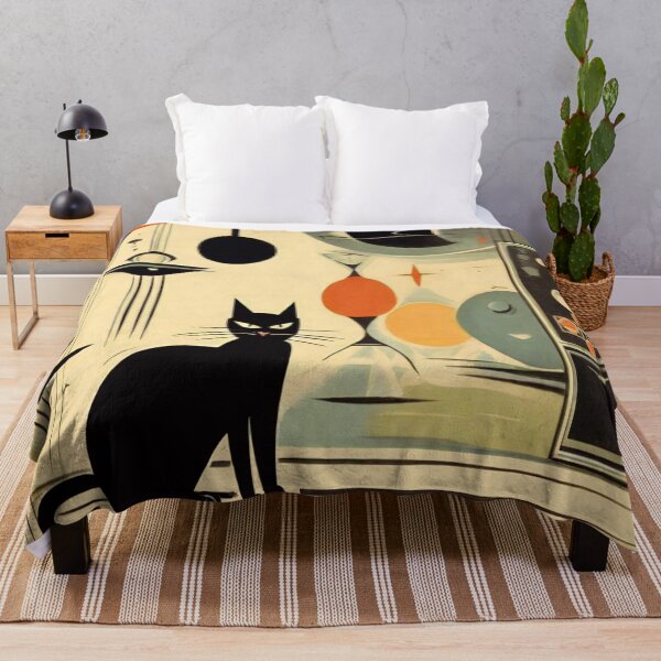 Item preview, Mid Century Atomic Cat Retro Charm Unleashed designed and sold by Tamas Das.