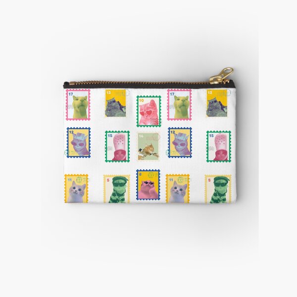 Item preview, MEME KITTY SILLY CAT DUOTONE STAMP STICKER PACK 1 designed and sold by kyodeo.