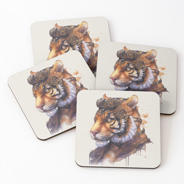 Item preview, Steampunk Tiger Portrait designed and sold by Sturdust.