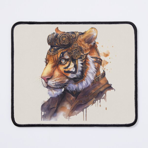 Item preview, Steampunk Tiger Portrait designed and sold by Sturdust.