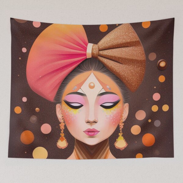 Item preview, Orange brown portrait  designed and sold by Roxburylane.