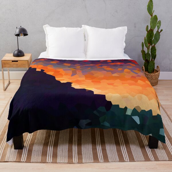 Item preview, Coastal Mountain Abstract Beach and Colorful Sky Scene 1 of 8 designed and sold by Beachy.