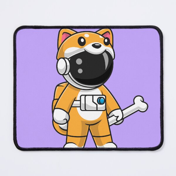 Item preview, Space Adventure with Shiba Astronaut: Cute Astronaut Wearing Dog Costume with Bone designed and sold by hjian8219.
