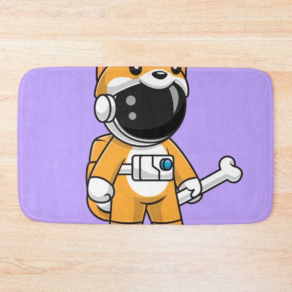 Item preview, Space Adventure with Shiba Astronaut: Cute Astronaut Wearing Dog Costume with Bone designed and sold by hjian8219.