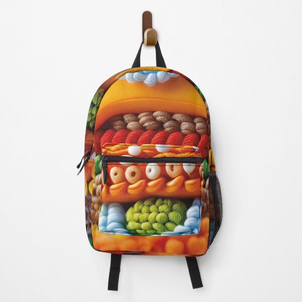 Item preview, crocheted burger, delicious food designed and sold by Mauswohn.