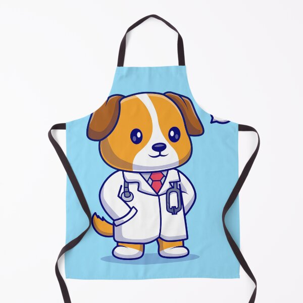Item preview, Pawsitively Adorable: Cute Dog Doctor with Stethoscope - Cartoon Illustration designed and sold by hjian8219.