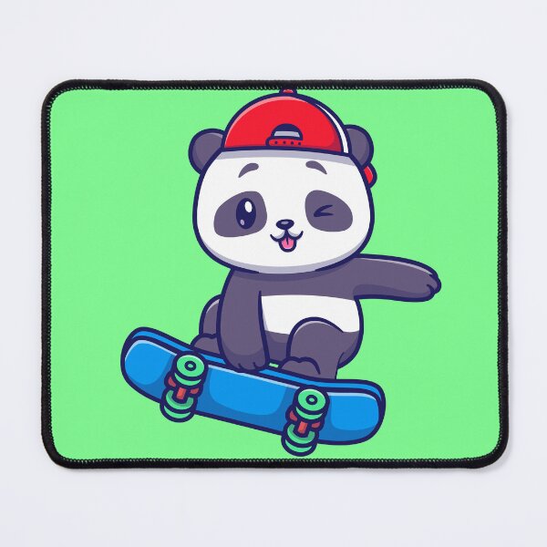 Item preview, Skateboarding Panda: Cute Panda Playing with Skateboard - Cartoon Illustration designed and sold by hjian8219.