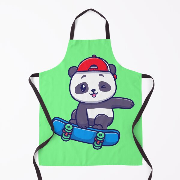 Item preview, Skateboarding Panda: Cute Panda Playing with Skateboard - Cartoon Illustration designed and sold by hjian8219.