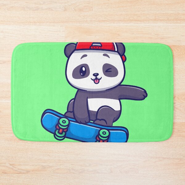 Item preview, Skateboarding Panda: Cute Panda Playing with Skateboard - Cartoon Illustration designed and sold by hjian8219.