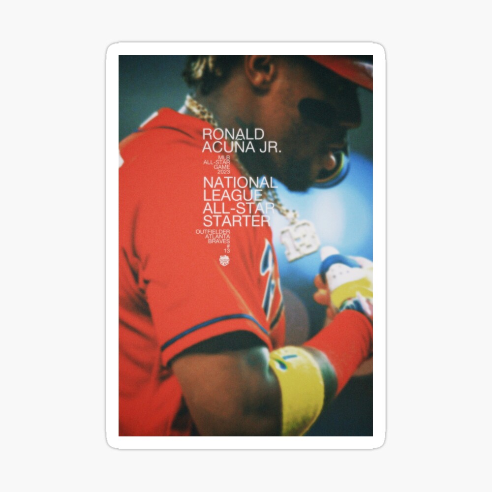 Ronald Acuña Jr. Braves 2023 All-Star Sticker for Sale by