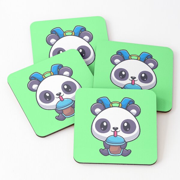 Item preview, Boba-Loving Panda: Cute Panda with a Boba Milk Tea Bag - Adorable Cartoon  designed and sold by hjian8219.