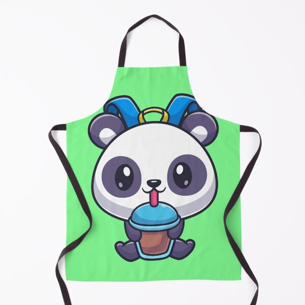 Item preview, Boba-Loving Panda: Cute Panda with a Boba Milk Tea Bag - Adorable Cartoon designed and sold by hjian8219.