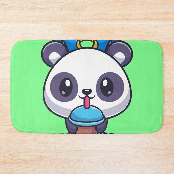 Item preview, Boba-Loving Panda: Cute Panda with a Boba Milk Tea Bag - Adorable Cartoon  designed and sold by hjian8219.