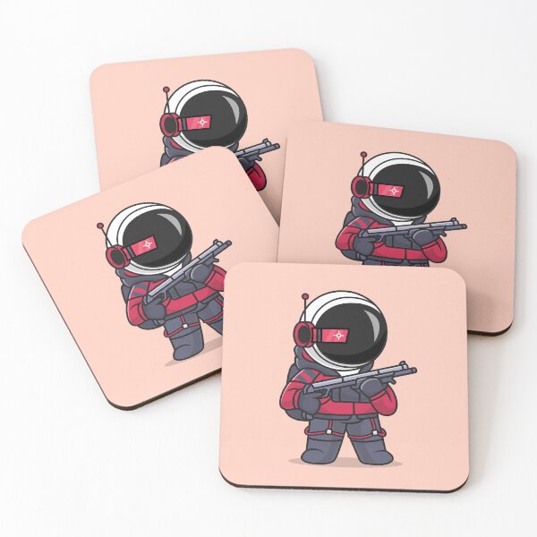 Item preview, Astronaut Warrior: Cute Astronaut Military Holding - Cartoon Illustration designed and sold by hjian8219.