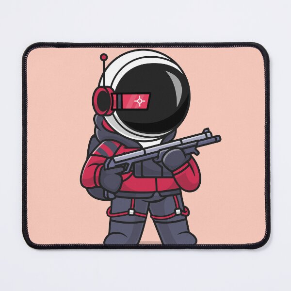 Item preview, Astronaut Warrior: Cute Astronaut Military Holding - Cartoon Illustration designed and sold by hjian8219.