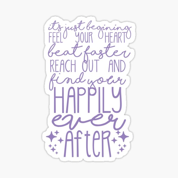Happily Ever After Lavender Sticker By Rileyelizabeth9 Redbubble