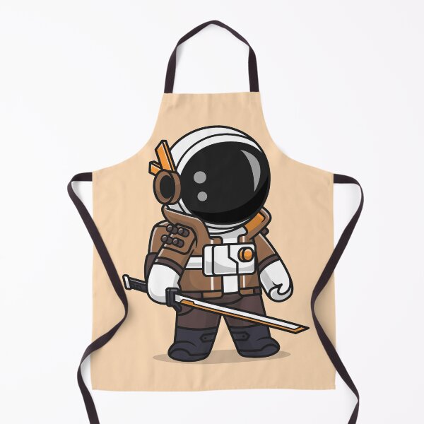 Item preview, Cosmic Swordmaster: Cute Astronaut Warrior Holding Sword - Cartoon Illustration designed and sold by hjian8219.