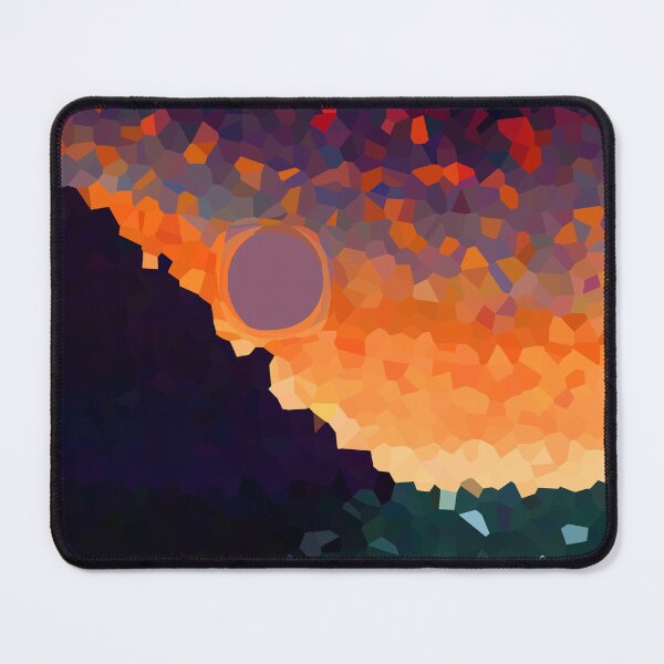 Item preview, Coastal Mountain Abstract Beach and Colorful Sky Scene 1 of 8 - with Sun designed and sold by Beachy.
