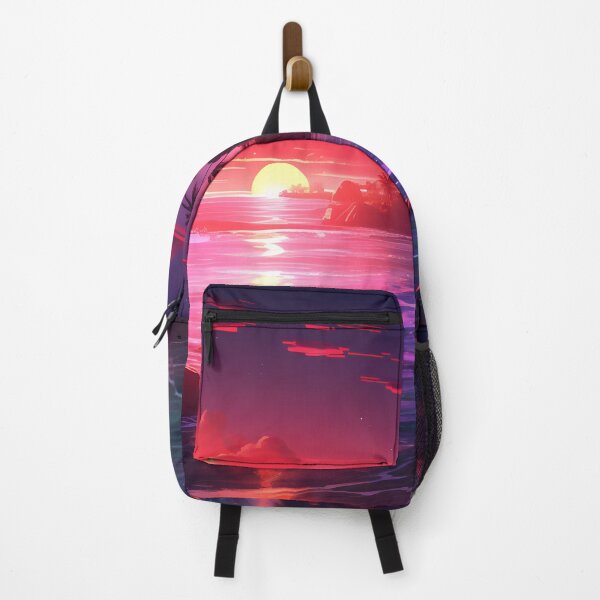 Item preview, A neon-lit beach scene designed and sold by Nickyayee.