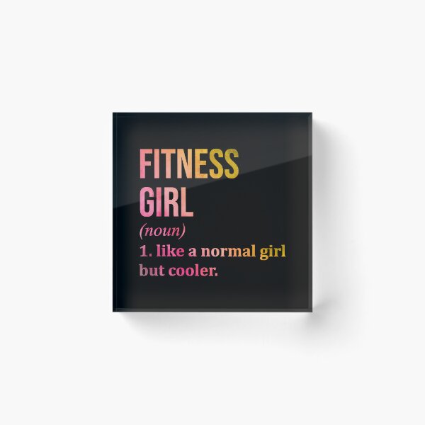 Item preview, Fitness Girl Definition in Watercolor designed and sold by XCIV.