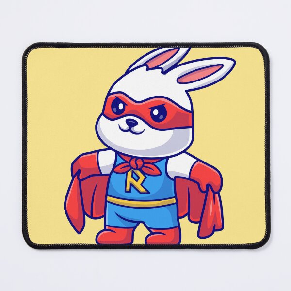 Item preview, Hop into Action: Cute Rabbit Superhero - Cartoon Vector Illustration designed and sold by hjian8219.