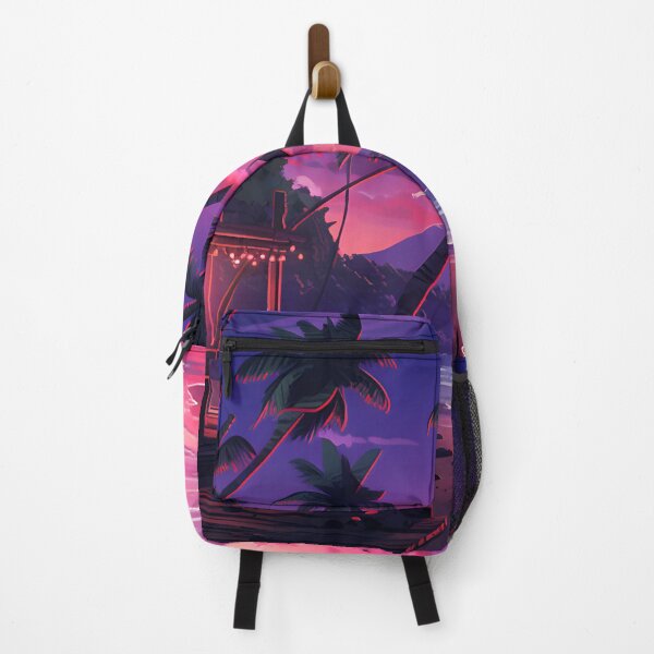 Item preview, A neon-lit beach scene designed and sold by Nickyayee.